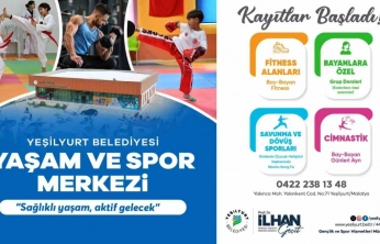 Yeşilyurt Belediyesi Yaşam ve Spor Merkezi'nde kayıtlar başladı
