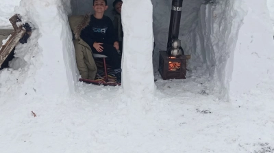 Babadan Çocuklarına Unutulmaz Kış Sürprizi