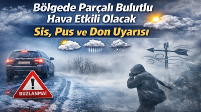 Bölgede Parçalı Bulutlu Hava Etkili Olacak: Sis, Pus ve Don Uyarısı