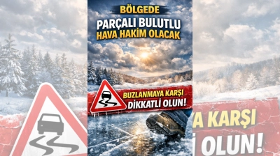 Bölgede Parçalı Bulutlu Hava Hakim Olacak