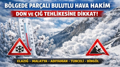 Bölgede Parçalı Bulutlu Hava Hakim: Don ve Çığ Tehlikesine Dikkat!
