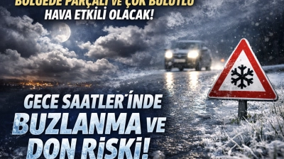 Bölgede Parçalı ve Çok Bulutlu Hava Etkili Olacak