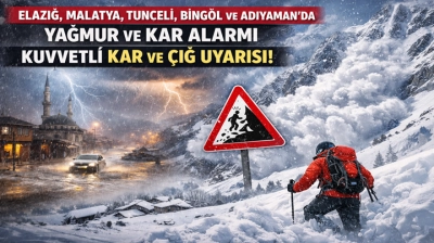 Bölgede Yağmur ve Kar Alarmı: Kuvvetli Kar ve Çığ Uyarısı