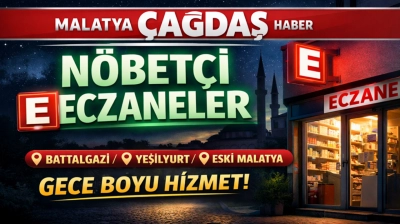 Malatya'da 7 Ocak 2026 Çarşamba Günü Nöbetçi Eczaneler