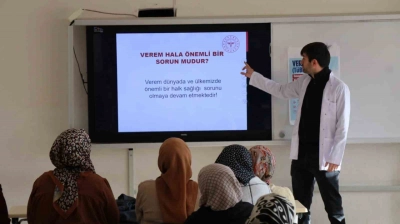 Halk Eğitim Merkezi kursiyerlerine verem eğitimi
