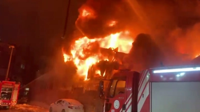 Malatya'da işçilerin kaldığı konteynerde büyük yangın çıktı