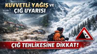 Kuvvetli Yağış ve Çığ Uyarısı