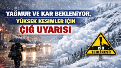 Meteoroloji'den malatya için kritik uyarı: Yağışlar ve çığ tehlikesi