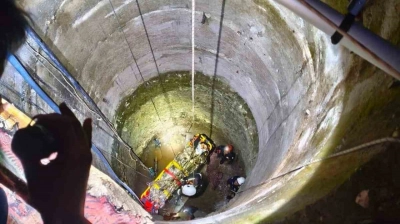 Metrelerce derinlikteki kuyuya düşen genç operasyonla kurtarıldı