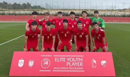 UEFA Gelişim Turnuvası İkinci Maçında İspanya Karşısında