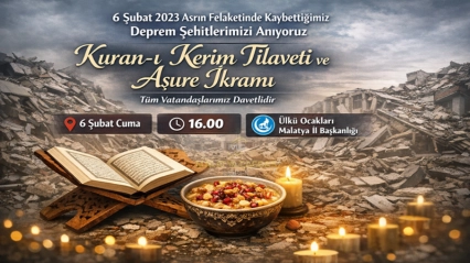 Ülkü Ocakları'ndan Deprem Şehitleri İçin Anma Programı