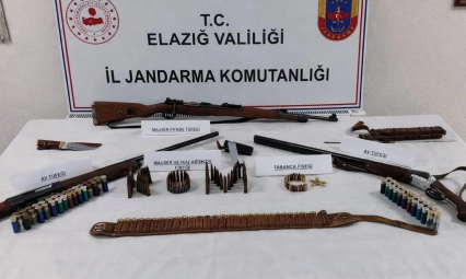 Elazığ'da silah operasyonu