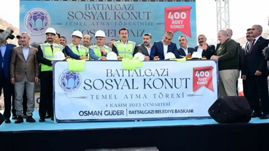 Battalgazi'de 400 sosyal konutun temeli atıldı