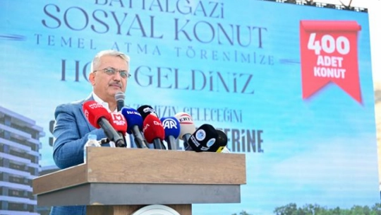 Battalgazi'de 400 sosyal konutun temeli atıldı