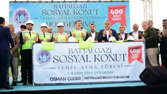 Battalgazi'de 400 sosyal konutun temeli atıldı