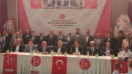 MHP Battalgazi İlçe Kongresinde Başkan İlhan İlhan Güven Tazeledi