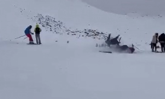 Kayak merkezinde kaza: 6 yaralı