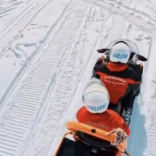 Abalı Kayak Merkezi'nde JAK timlerinden güvenlik devriyesi