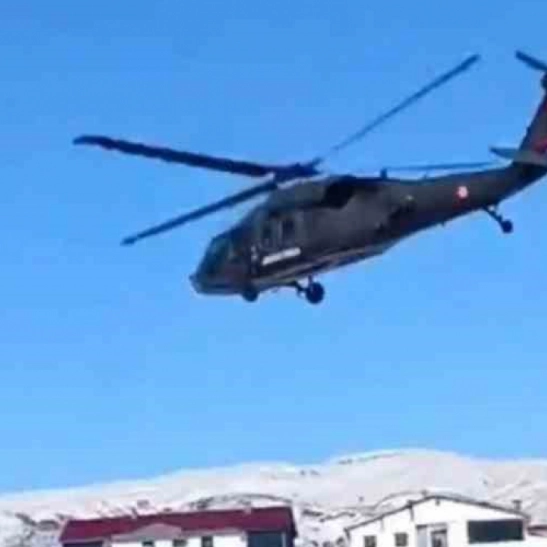 Bingöl'de helikopter destekli çalışma ile enerji kesintisi giderildi