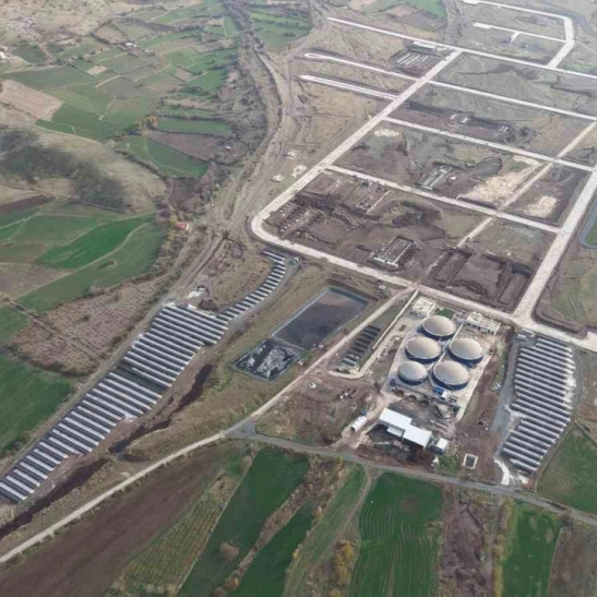 OSB'de altyapı tamamlandı, bölge dron ile görüntülendi