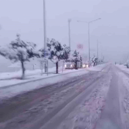 Gölbaşı ilçesinde yoğun kar yağışı