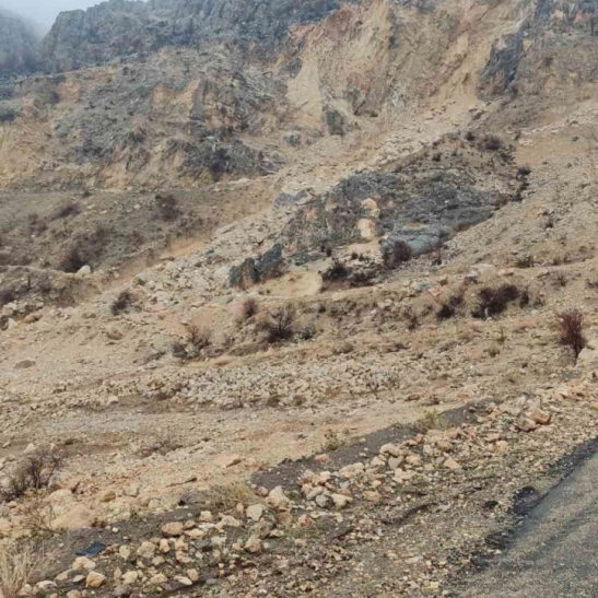 Heyelan bölgesinde inceleme