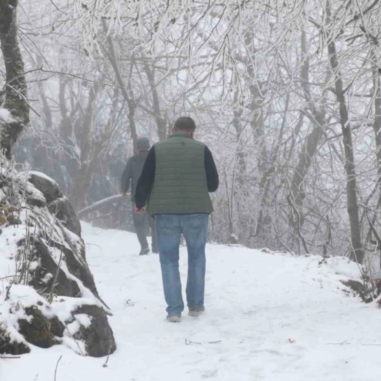 Keremali Yaylası’nda kış güzelliği