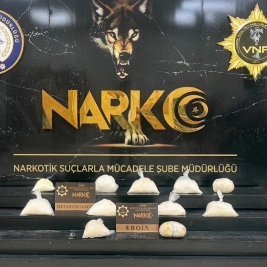 Van'da 10 kilo 720 gram uyuşturucu madde ele geçirildi
