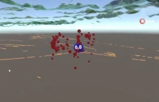 AFAD'dan Elazığ depreminin 3 boyutlu görüntüsü