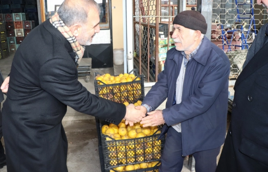 Başkan Alan'dan Sebze Hali Esnaflarına Ziyaret