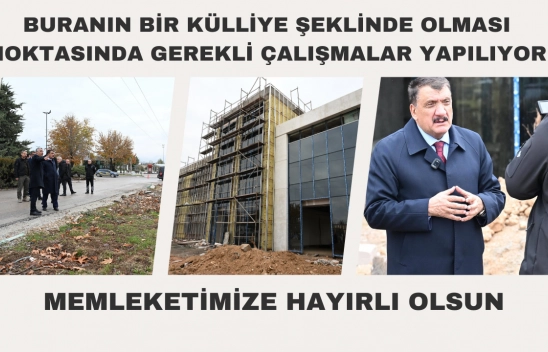Başkan Gürkan, Buranın Bir Külliye Şeklinde Olması Noktasında Gerekli Çalışmalar Yapılıyor