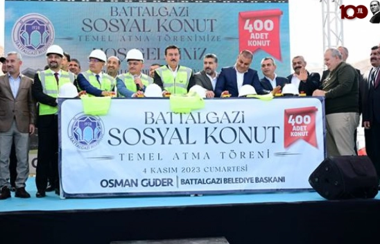Battalgazi'de 400 sosyal konutun temeli atıldı