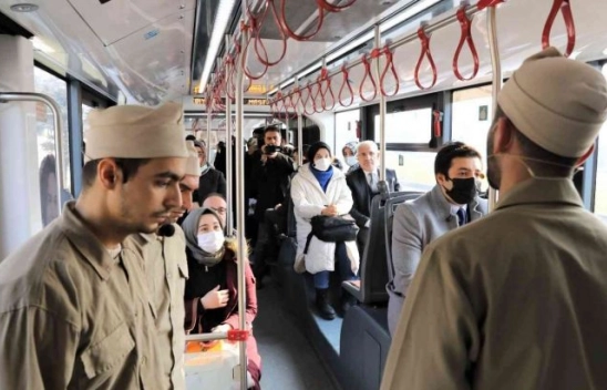 Battalgazi'nin torunları trambüste Sarıkamış şehitlerini andı