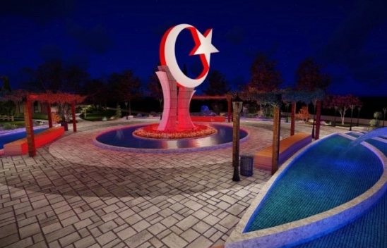 Battalgazi'ye ay-yıldız anıtlı parkyapılacak