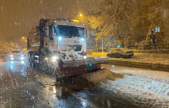 Beklenen kar yağışı başladı