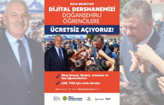 Buca'dan Doğanşehir'e Eğitim Köprüsü: Dijital Dershane Kapılarını Açtı