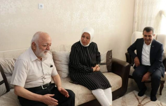 Çalık ve Gürkan, Haydar Karaduman'ı ziyaret etti