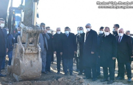 Kanalizasyon yatırımına törenle start verildi