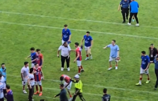 Karabük'te amatör lig maçının ardından arbede yaşandı
