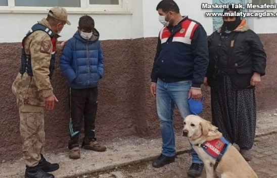 Kayıp çocuğu 6 saat sonra iz takip köpeği buldu