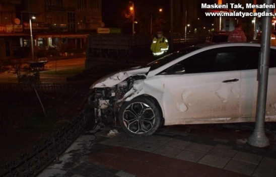 Kovalamaca kazayla bitti 1 yaralı