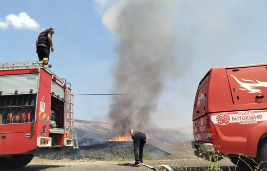 Malatya'da 3 ayrı noktada yangın