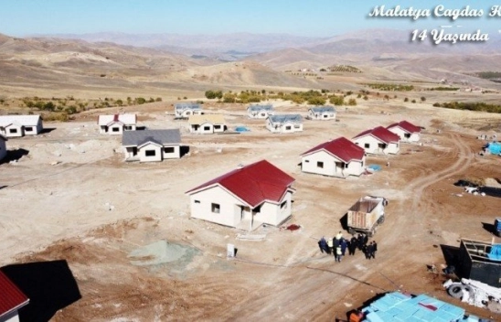 Deprem evlerinde son aşamaya gelindi