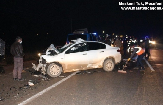 Malatya'da feci kaza: 3 ölü, 1 yaralı