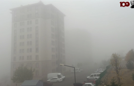 Malatya'da sis etkili oldu