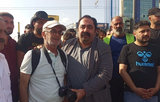 Paralarını Alamayan İşçiler Eylem Yaptı