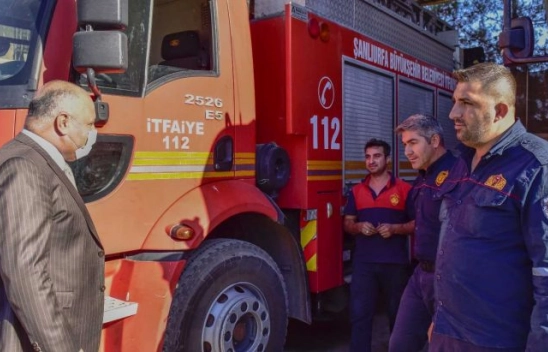 Soylu itfaiye personelleri ile bir araya geldi