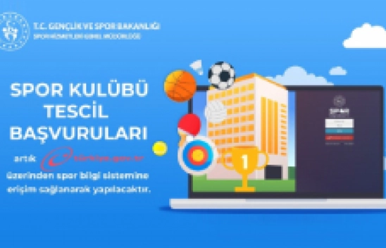 Spor Kulübü Tescilleri Artık e-Devlet'te
