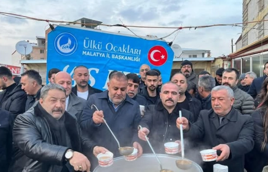 Ülkü Ocakları 6 Şubat Deprem Şehitlerini Unutmadı