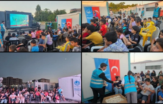 Ülkü Ocakları Malatya'dan Açık Hava Sineması ve Çocuk Şenliği